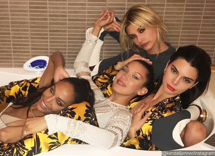 Kendall Jenner, Bella Hadid and More Recreate Iconic Supermodels Bathtub Photo