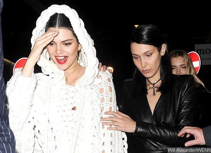 Kendall Jenner Flashes Gold Tooth During a Night Out With Bella Hadid
