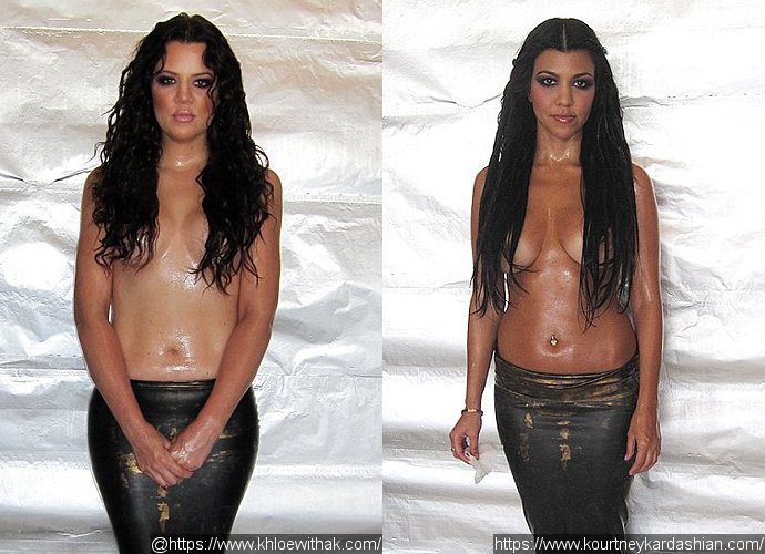 Khloe and Kourtney Kardashian Share Pictures of Them as Topless Mermaids. See the Sexy Pics!