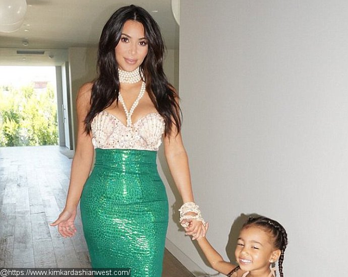 Kim Kardashian Posts Cute Pics of Her and North as Mermaids, Reveals Her Daughter Loves the Costume