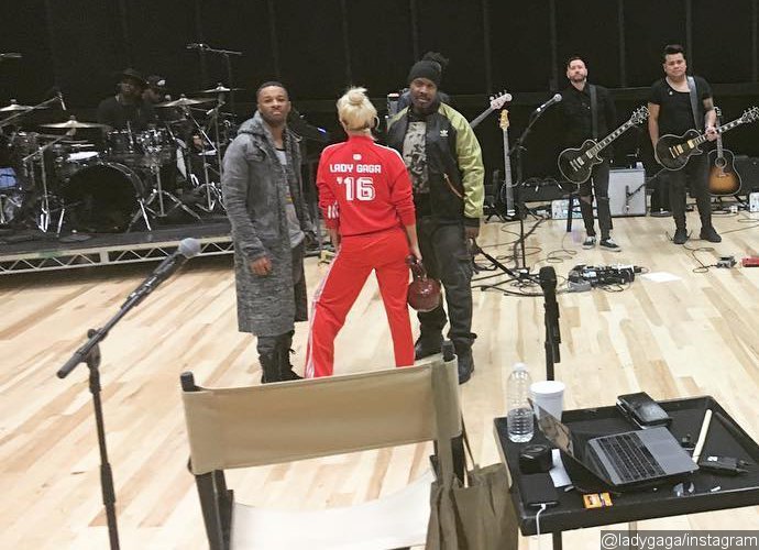 Lady GaGa Teases Super Bowl Gig With Rehearsal Photo