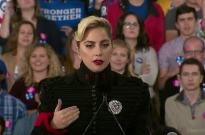 Lady GaGa Rocks Michael Jackson's Jacket at Hillary Clinton's Final Rally Before Election