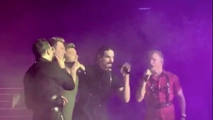 NSYNC's Former Member Lance Bass Joins Backstreet Boys Onstage in Las Vegas