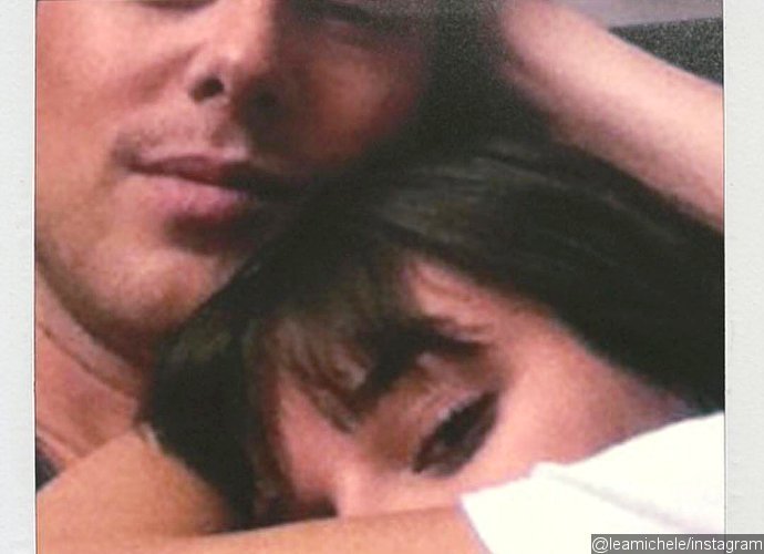 Lea Michele Cuddles With Late Boyfriend Cory Monteith in Heartbreaking Throwback Photo