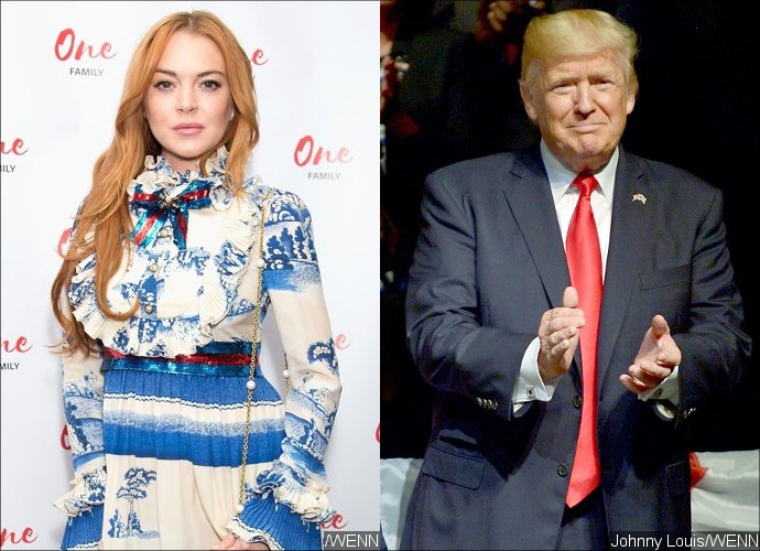 Lindsay Lohan Tells People to 'Stop Bullying' Donald Trump