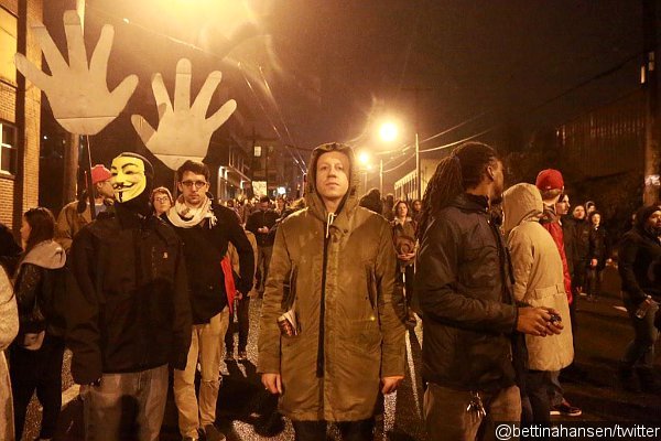 Video: Macklemore Joins Ferguson Protesters Following Verdict