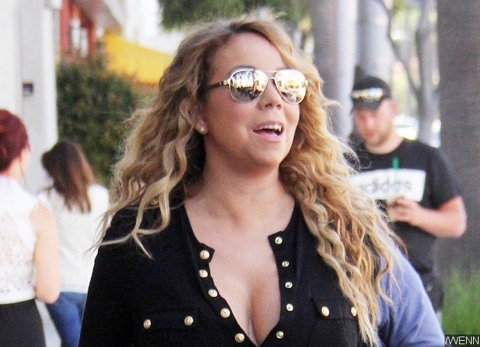 Mariah Carey Flashes Skimpy Thong at Dinner With Twins Moroccan and Monroe