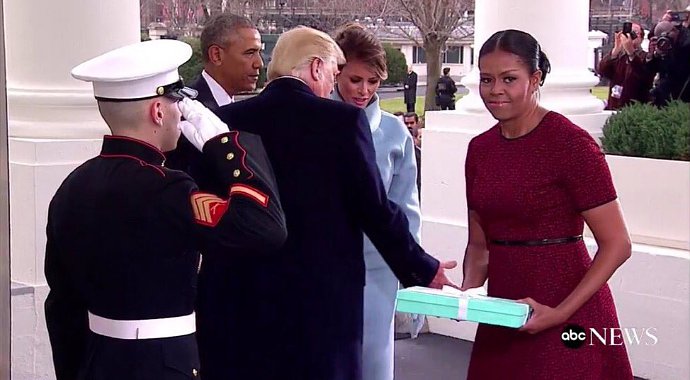 Michelle Obama's Side-Eye Inauguration Reaction Becomes Twitter Memes