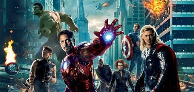 Earth Mightiest Heroes ensemble in 'The Avengers'