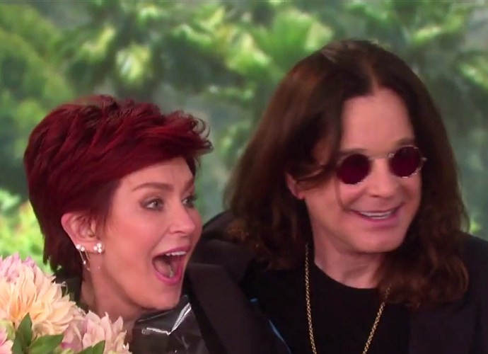 Ozzy Osbourne Surprises Sharon With Flowers and Kisses on 'The Talk' After Cheating Drama
