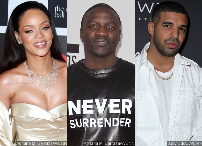 Rihanna Mingles With Akon as She and Drake Avoid Each Other in Abu Dhabi