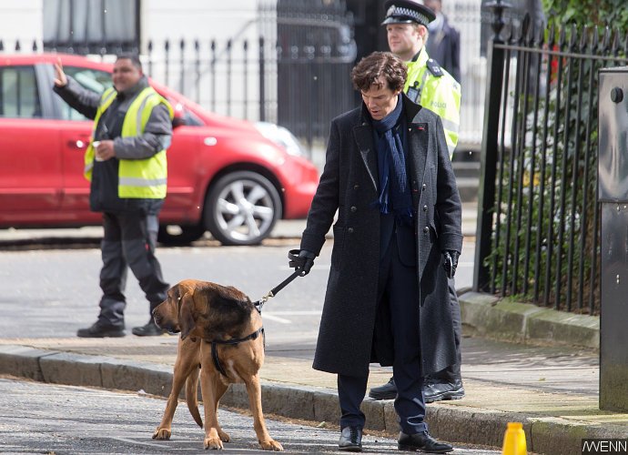 'Sherlock' Season 4 Set Pics: Benedict Cumberbatch, Martin Freeman, Baby and Dog