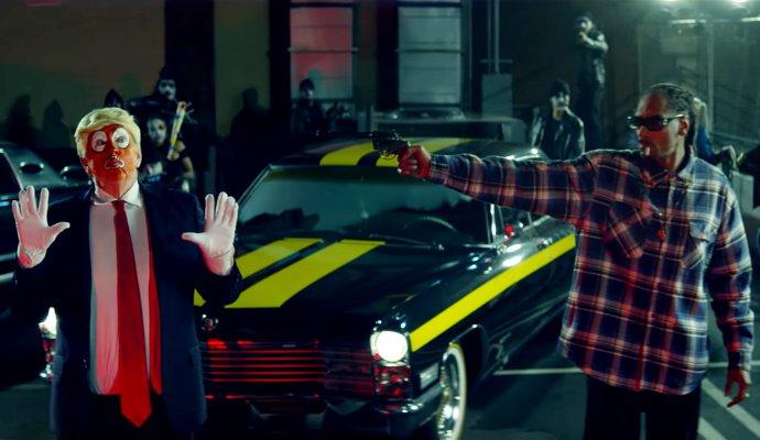 Watch Snoop Dogg Point a Toy Gun at Donald Trump Look-Alike in 'Lavender' Music Video
