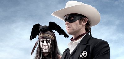  Johnny Depp and Armie Hammer depict the classic tale of the masked avenger and his partner Tonto 