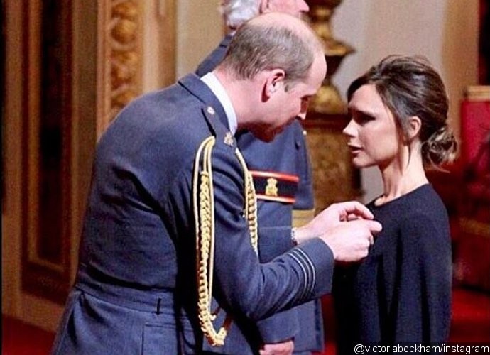 Victoria Beckham Receives OBE From Prince Williams, but Twitter Is Unimpressed