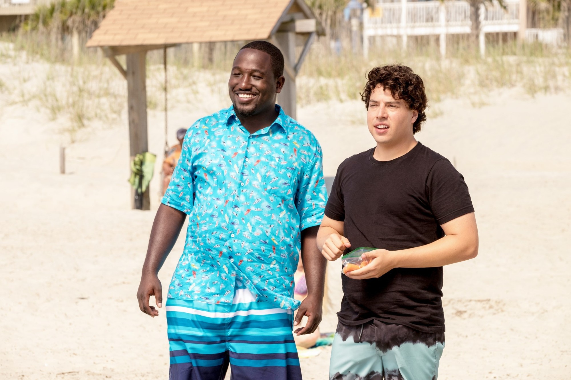 Hannibal Buress stars as Dave the Tech and Jon Bass stars as Ronnie Greenbaum in Paramount Pictures' Baywatch (2017)