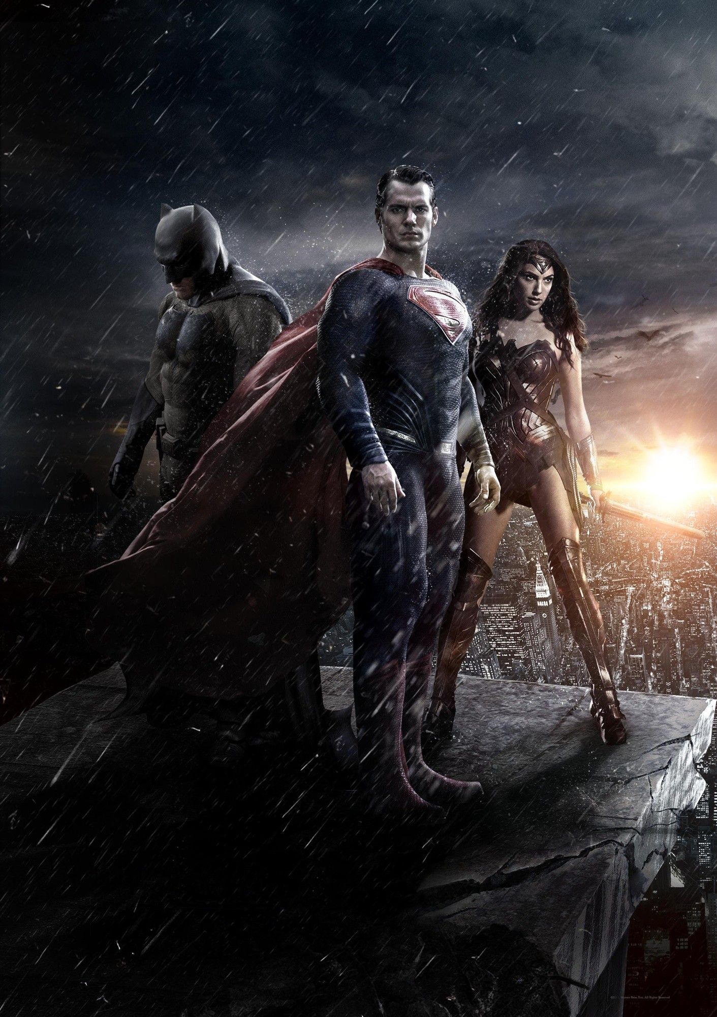 Ben Affleck, Henry Cavill and Gal Gadot in Warner Bros. Pictures' Batman v Superman: Dawn of Justice (2016)