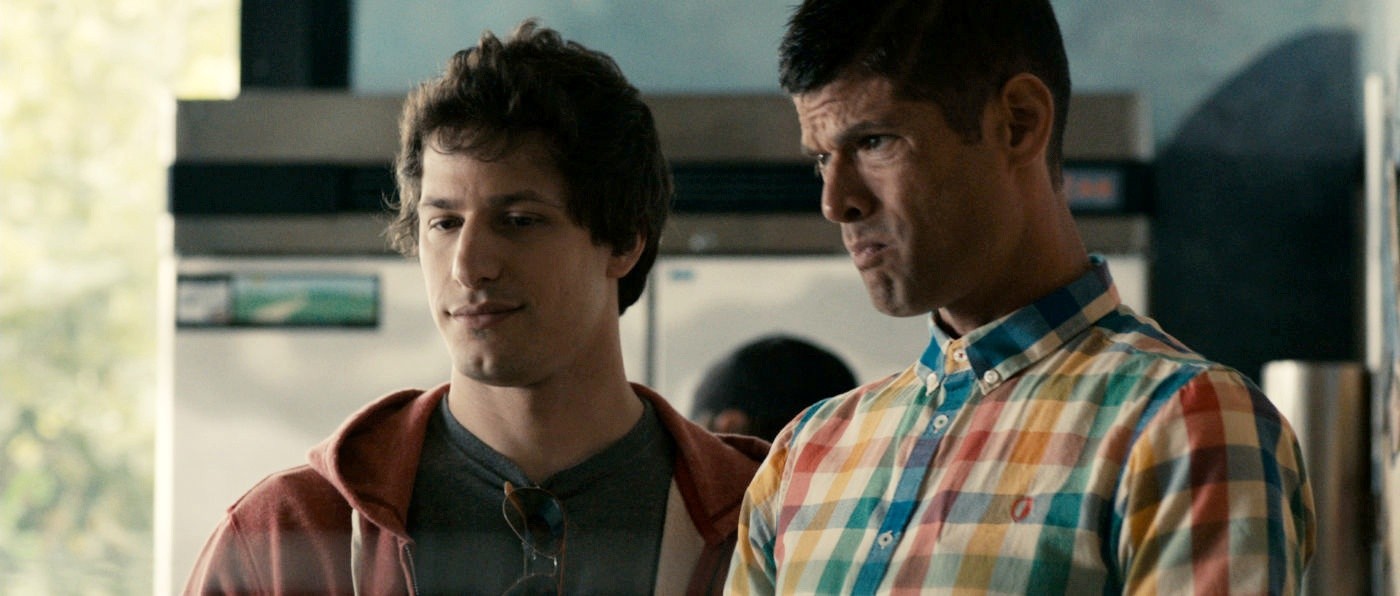 Andy Samberg stars as Jesse and Will McCormack stars as Skillz in Sony Pictures Classics' Celeste and Jesse Forever (2012)