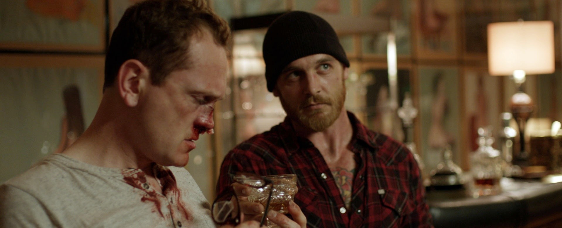 Pat Healy stars as Craig and  Ethan Embry stars as Vince in Drafthouse Films' Cheap Thrills (2014)