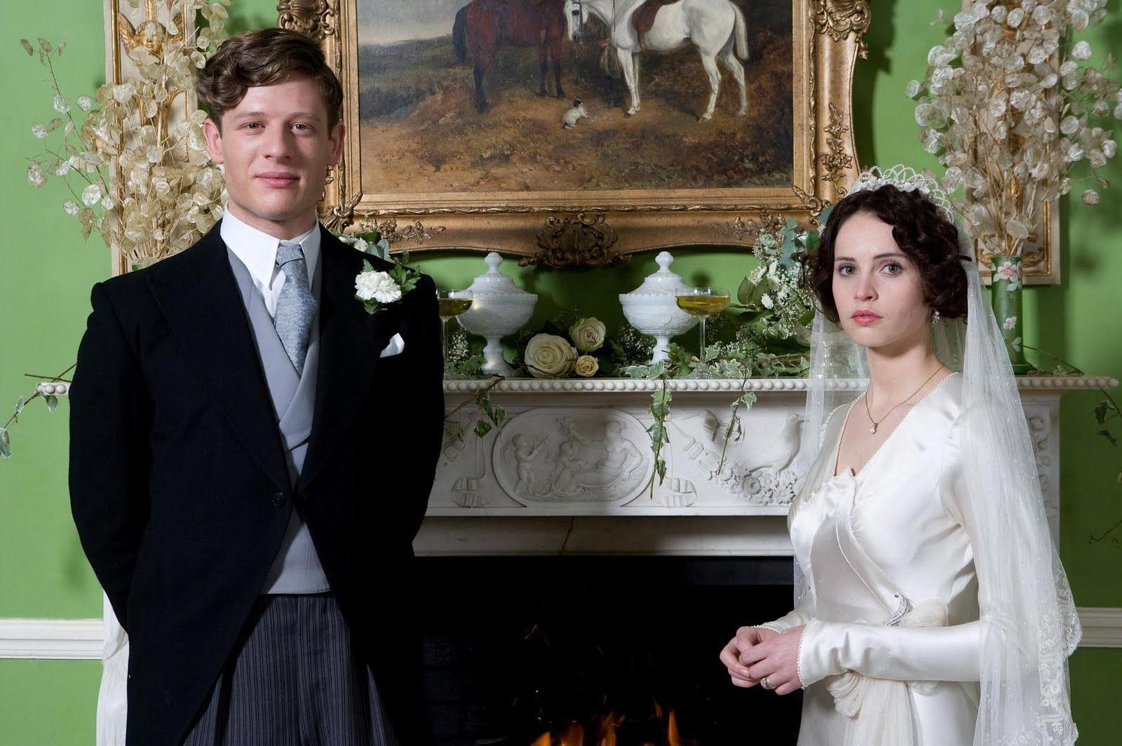 James Norton stars as Owen and Felicity Jones stars as Dolly Thatcham in IFC Films' Cheerful Weather for the Wedding (2012)
