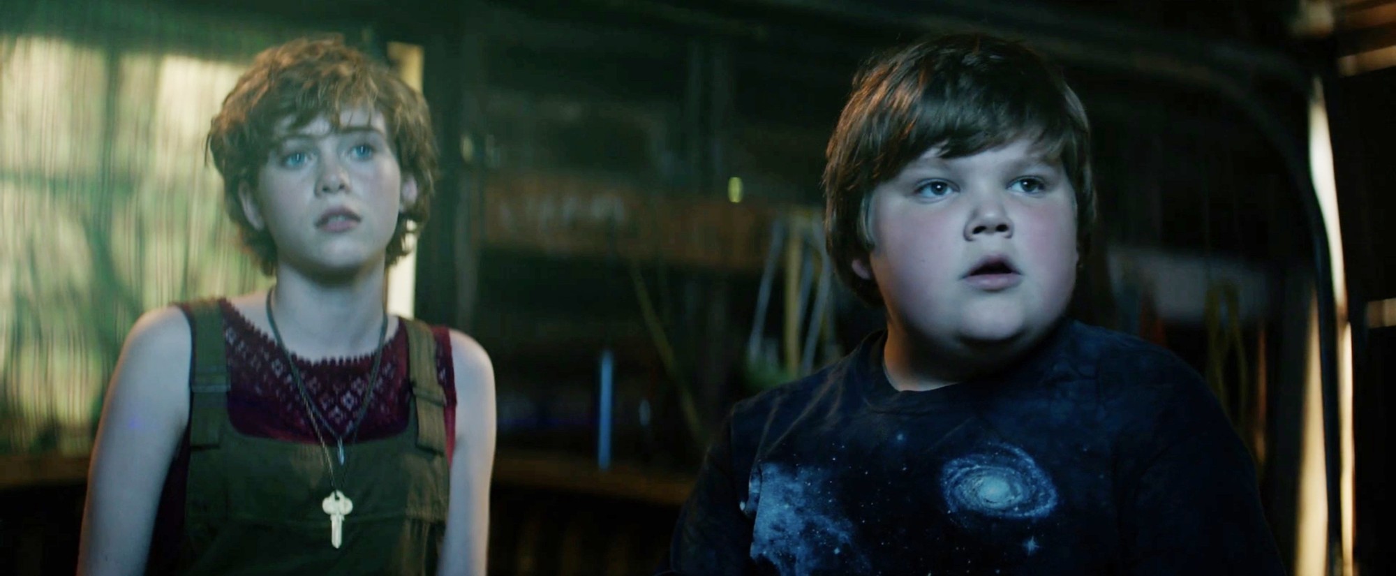 Sophia Lillis stars as Beverly Marsh and Jeremy Ray Taylor stars as Ben Hanscom in Warner Bros. Pictures' It (2017)