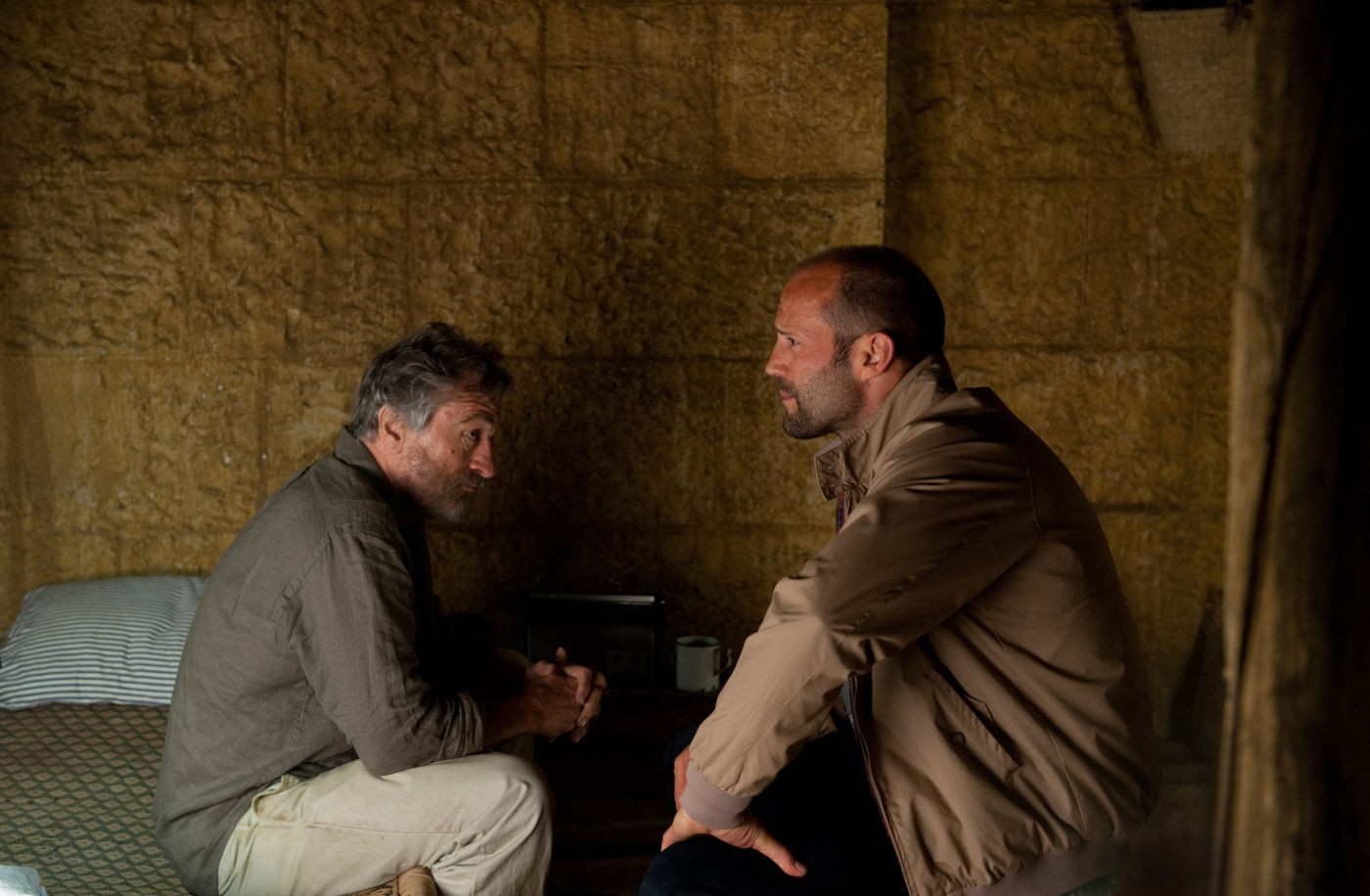 Robert De Niro stars as Hunter and Jason Statham stars as Danny Bryce in Open Road Films' Killer Elite (2011)