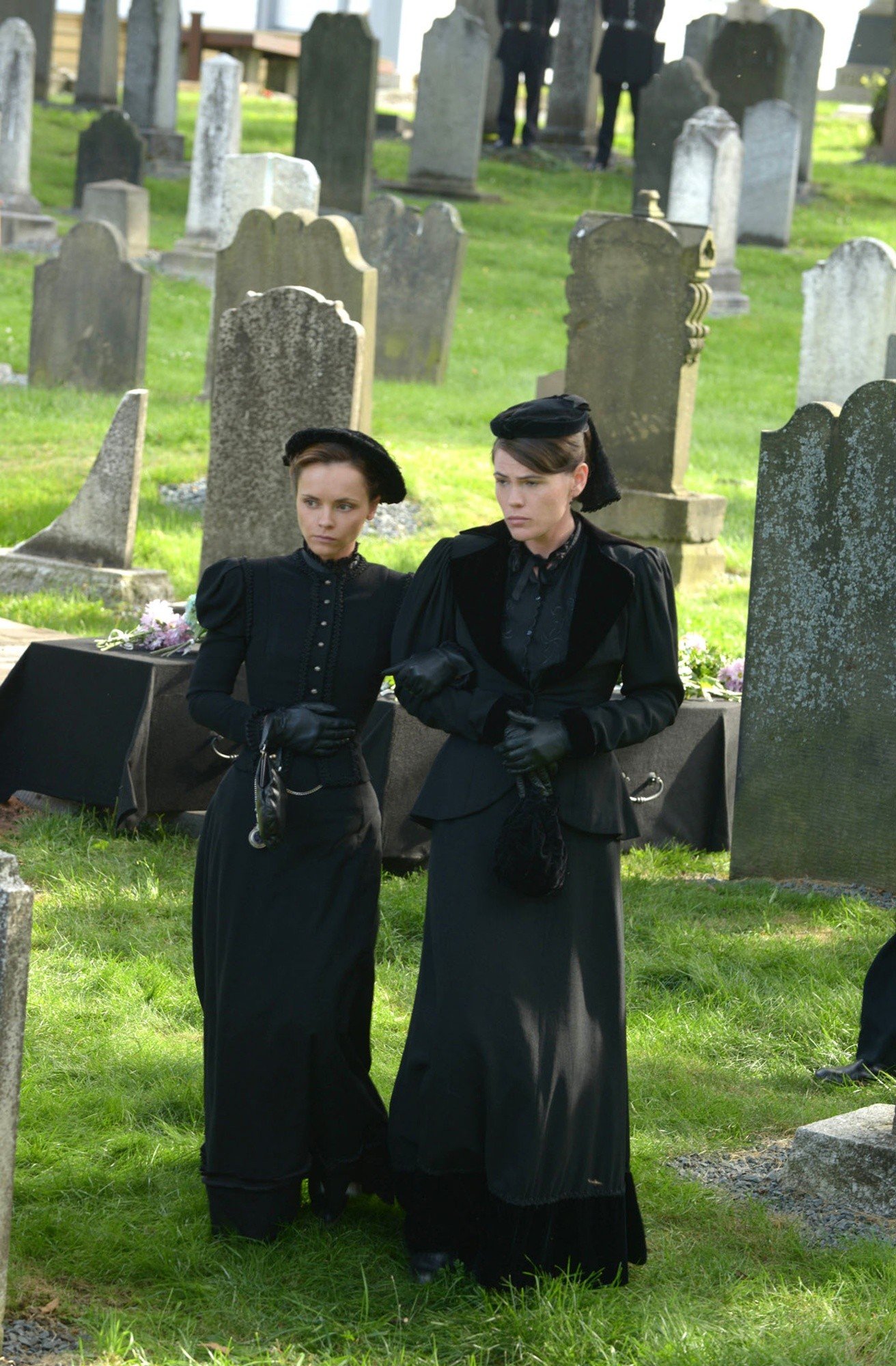 Christina Ricci stars as Lizzie Borden and  	Clea DuVall stars as Emma in Lifetime's Lizzie Borden Took an Ax (2014)