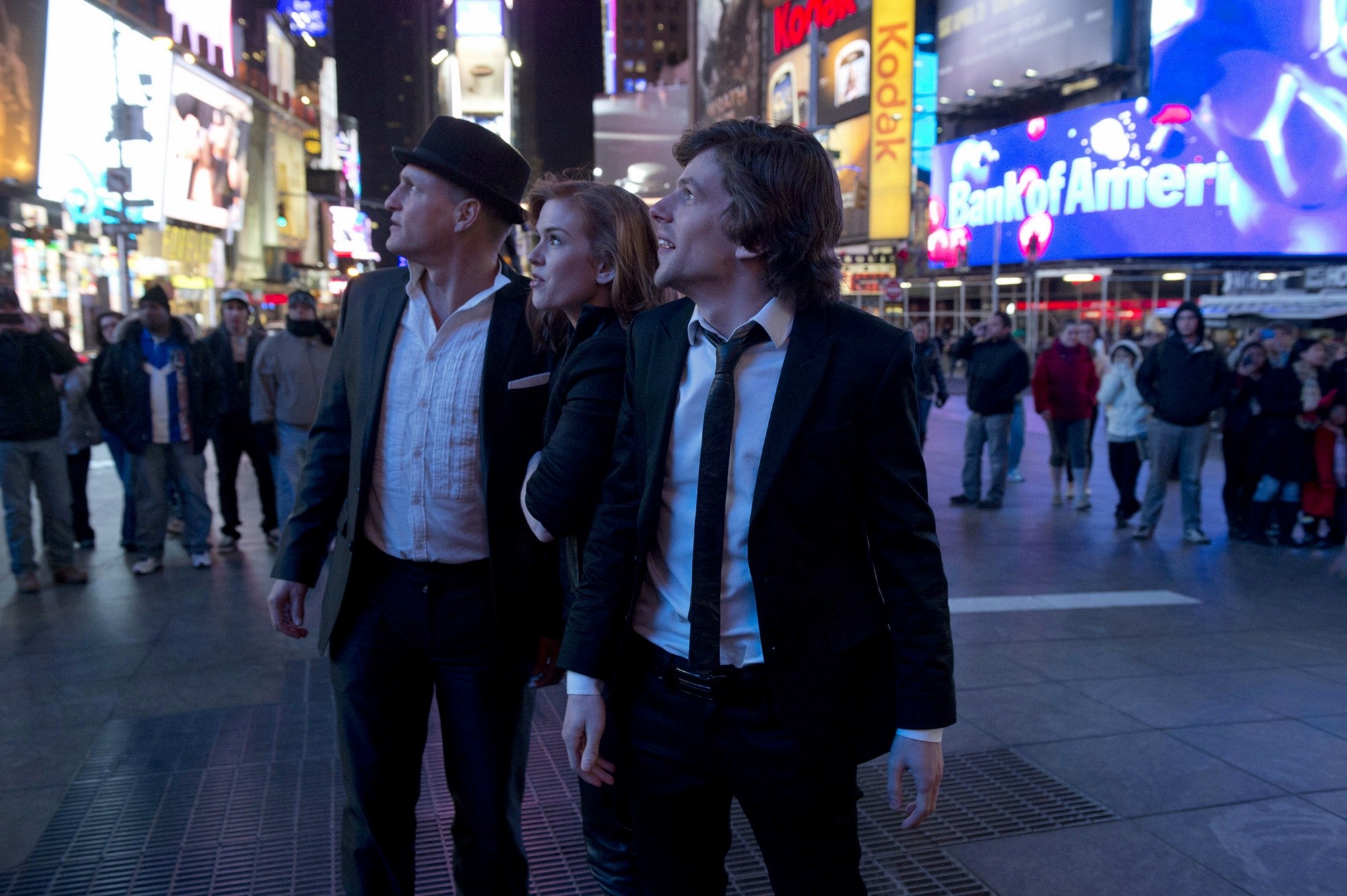 Woody Harrelson, Isla Fisher and Jesse Eisenberg in Summit Entertainment's Now You See Me (2013)