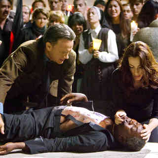Tom Hanks stars as Robert Langdon and Ayelet Zurer stars as Vittoria Vetra in Sony Pictures Releasing's Angels & Demons (2009)