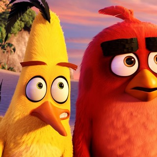 Chuck and Red from Columbia Pictures' Angry Birds (2016)
