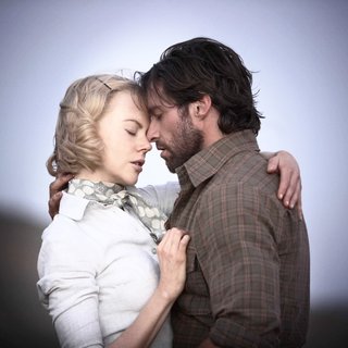 Nicole Kidman as Lady Sarah Ashley and Hugh Jackman as The Drover in The 20th Century Fox's Australia (2008). Photo credit by James Fisher.