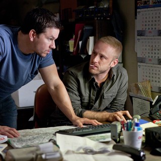 Mark Wahlberg stars as Chris Farraday and Ben Foster stars as Sebastian Abney in Universal Pictures' Contraband (2012)
