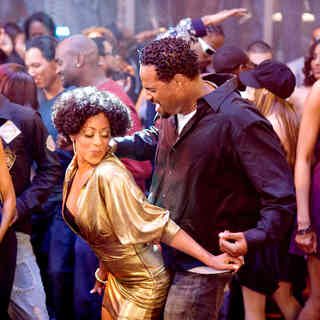Essence Atkins stars as Charity and Marlon Wayans stars as Mr. Moody in Paramount Pictures' Dance Flick (2009). Photo credit by Glen Wilson.