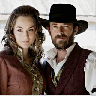 Lara Gilchrist stars as Kate Ramsey and Luke Perry stars as John Goodnight in Hallmark Channel's Goodnight for Justice (2011)