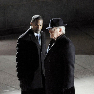 Jamie Foxx (Nick Rice) and Michael Gambon in Overture Films' Law Abiding Citizen (2009)