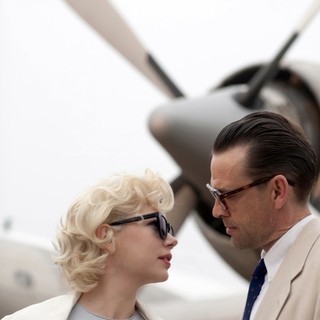 Michelle Williams stars as Marilyn Monroe and Dougray Scott stars as Arthur Miller in The Weinstein Company's My Week with Marilyn (2011)