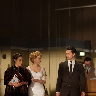 Zoe Wanamaker, Michelle Williams and Dominic Cooper in The Weinstein Company's My Week with Marilyn (2011). Photo credit by Laurence Cendrowicz.