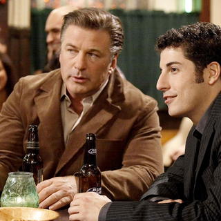 Alec Baldwin stars as Professor Turner and Jason Biggs stars as Dustin in Lions Gate Films' My Best Friend's Girl (2008). Photo credit by Claire Folger.