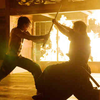 Rain stars as Raizo and Sho Kosugi stars as Ozunu in Warner Bros Pictures' Ninja Assassin (2009)