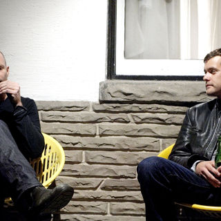 Gord Downie stars as Biker and Joshua Jackson stars as Ben Tyler in IFC Films' One Week (2010)