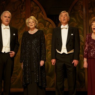Billy Connolly, Maggie Smith, Tom Courtenay and Pauline Collins in The Weinstein Company's Quartet (2013). Photo credit by Kerry Brown.