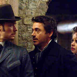 Jude Law, Robert Downey Jr. and Rachel McAdams in Warner Bros. Pictures' Sherlock Holmes (2009)