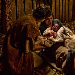 Leila Mimmack stars as Young Mary and Joe Coen stars as Joseph in 20th Century Fox's Son of God (2014)