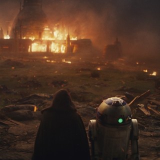 A scene from Walt Disney Pictures' Star Wars: The Last Jedi (2017)