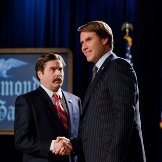 Zach Galifianakis stars as Marty Huggins and Will Ferrell stars as Cam Brady in Warner Bros. Pictures' The Campaign (2012)