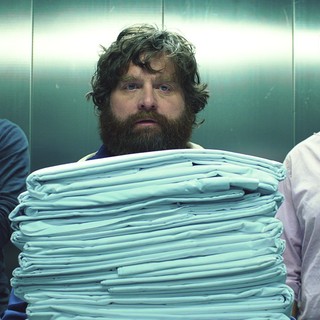 Bradley Cooper, Zach Galifianakis and Ed Helms in Warner Bros. Pictures' The Hangover Part III (2013)