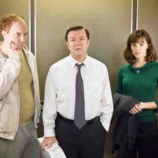 Louis C.K., Ricky Gervais and Jennifer Garner in Warner Bros. Pictures' The Invention of Lying (2009)