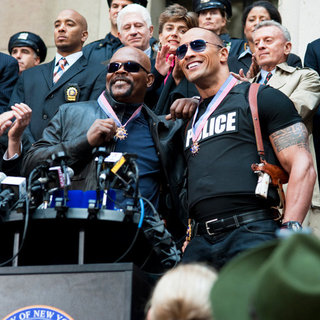 Samuel L. Jackson stars as Highsmith and The Rock stars as Danson in Columbia Pictures' The Other Guys (2010)