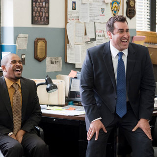 Damon Wayans Jr. stars as Fosse and Rob Riggle stars as Detective Evan Martin in Columbia Pictures' The Other Guys (2010)