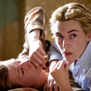 David Kross stars as Michael and Kate Winslet stars as Hanna Schmitz in The Weinstein Company's The Reader (2009). Photo credit by Melinda Sue Gordon.